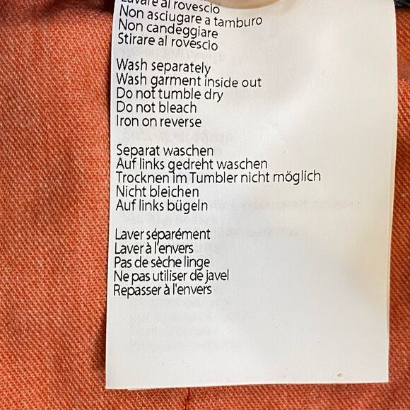 Luis Trenker Trouser Ankle Pant Women's SZ 40 XS Coral Orange Fall Autumn Chino - Picture 6 of 8